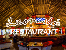 Tablet Screenshot of leonardos-restaurant-diani.com
